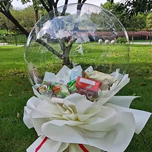 Bobo Klar Luftballons,Transparente Blasen Bobo Ballons,10PCS Bobo Ballons Breiter Mund Wiederverwendbar Umweltfreundlich Transparent Hochzeit Geburtstag Party von KENANLAN