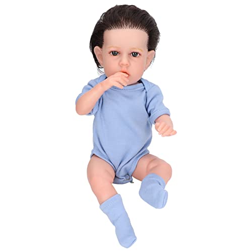 KENANLAN Reborn Baby Doll 12 Zoll Weiches Silikon Lebensechte Neugeborene Puppe Kinder für 3 Jahre Alt (Liam Silikon-Baby Junge) von KENANLAN