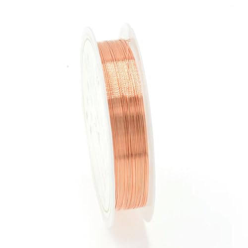 KENDAS 0,2–1 mm Silber/Gold/Roségold Kupferdraht für Armband, Halskette, DIY, farbecht, Perlendraht, Schmuckherstellung, Kordelschnur zum Basteln von KENDAS