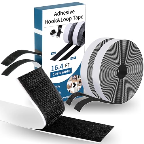 Klettband Selbstklebend Extra Stark, 20 mm x 5 m Klettverschluss Selbstklebend, Multifunktional Velcro Tape, Selbstklebendes Klettband für Innen & Außen, Schwarz Klettverschluss Zum Kleben für Teppich Klettband Selbstklebend Extra Stark, 20 mm x 5 m Klettverschluss Selbstklebend, Multifunktional Velcro Tape, Selbstklebendes Klettband für Innen & Außen, Schwarz Klettverschluss Zum Kleben für Teppich von KENPOJO