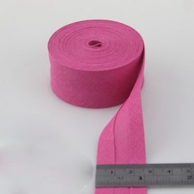 25 mm gefaltetes Baumwoll-Schrägband, gebügeltes Schrägband für Kleidungsstücke, Tischdecken, Steppdecken, DIY-Handwerk, Nähband, 5 m/Los, 13,25 mm x 5 m von KEOU