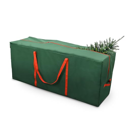 Keplin Aufbewahrungstasche für Weihnachtsbaum & Geschenkpapier – faltbar, strapazierfähig, 600D Oxford-Gewebe mit Tragegurten – Schutz für Baum, Dekorationen, Papier, Anhänger und Bänder (2,7 m von KEPLIN