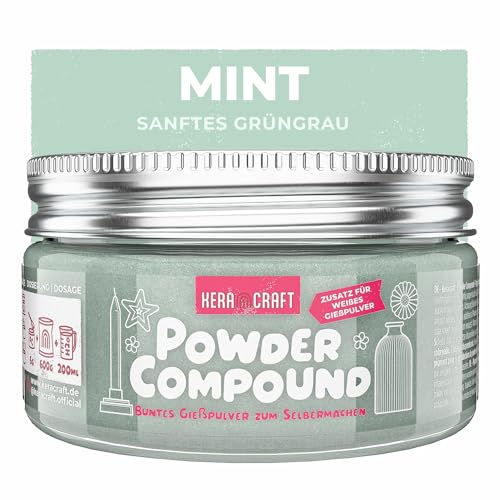 KERACRAFT Powder Compound 50g - Farbigmente für Gießpulver zum Modellieren & Gießen - Mint von KERACRAFT