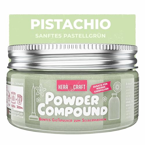 KERACRAFT Powder Compound 50g - Farbigmente für Gießpulver zum Modellieren & Gießen - Pistachio von KERACRAFT