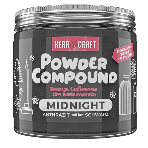 Keracraft Powder Compound Midnight 500g - Dunkles Gießpulver zum Selbermachen von KERACRAFT