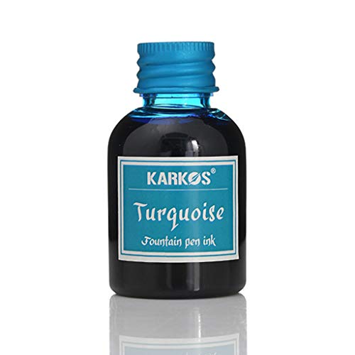 KERDEJAR Nachfülltinte, 1 Flasche Pure Colorful 30 ml Füllfederhalter-Tinte zum Nachfüllen von Tinten Schreibwaren Schule Bürobedarf Seeblau von KERDEJAR