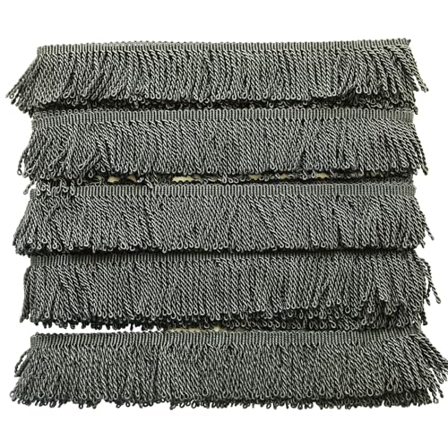 Fransenbordüre 9,5 m lang, 5 cm breit, Stoffborten zum Nähen, Basteln, Dekoration Fransenbordüre 9,5 m lang, 5 cm breit, Stoffborten zum Nähen, Basteln, Dekoration von KERGAEN
