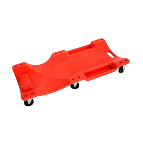 KESOTO Auto-Reparatur-Liegebrett-Skateboard mit gepolsterter Kopfstütze, Boden-Chassis-Reparatur-Werkzeug, Rot, 37.8 Inch von KESOTO