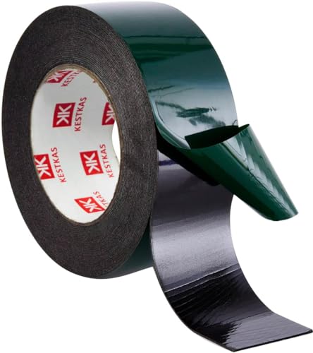 KESTKAS Doppelseitiges klebeband extra stark - Extra Sterke Dubbelzijdige Tape - Instant Multi-Surface Fixing -Montagetape (1, Schwarz, 50mm) von KESTKAS