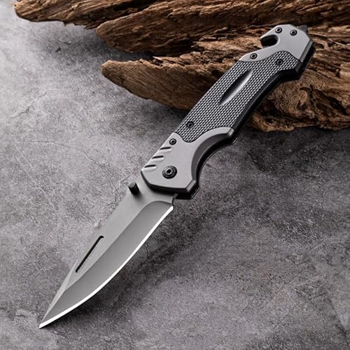 Edc Messer, Neck Knife, Taktisches Messer, Gürtelmesser Multitool Pocket Knife with Nylon Sheath and Pocket Clip, Bottle Opener Outdoor Knife Survival Messer von KFDDRN