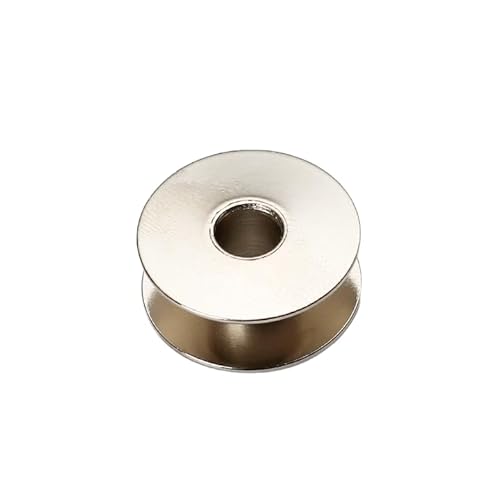 KFMON 24–100 Stück 20 x 8 mm Edelstahl-Spulen, Metall-Nähspulen, leichte Nähgarn-Spulen für DIY-Projekte, Basteln von KFMON