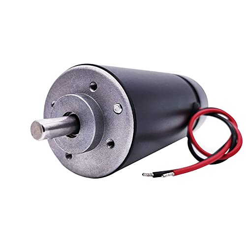 KFXYSM Elektromotor,Dc Motor Werkzeugmaschine Spindel DC 12-48V 200W 300W 400W 500W DC Spindel Motorbürste Luftkühlung für CNC Graviermaschine(200W) von KFXYSM