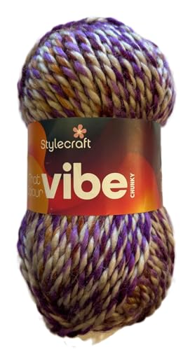 Stylecraft 3325301 That Color Vibe Happy (5301) Garn, 100 g von KHASO