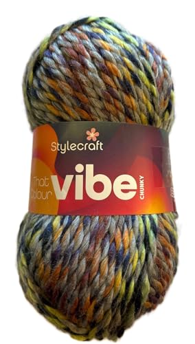 Stylecraft 3325303 That Color Vibe Cheer (5303) Garn, 100 g von KHASO