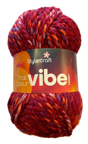 Stylecraft 3325304 That Color Vibe Bold (5304) Garn, 100 g von KHASO