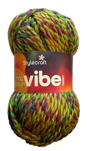 Stylecraft 3325306 That Color Vibe Energy (5306) Garn, 100 g von KHASO