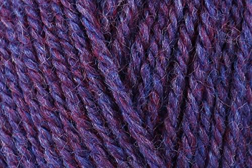 Stylecraft Life DK Häkelgarn, Wolle Acryl Mix vielseitig weiche Doppelstrickwolle für Kleidungsstücke, Accessoires - 100g Knäuel - Deep Purple (2495) - 3 Stück von KHASO