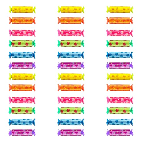 KHIRY 36 Stück Mini Kinder Textmarker Bonbon Textmarker Stifte Textliner Stifte Süße Highlighter Marker für Süßigkeiten Party Geburtstag Grußkarte Zeichnen Poster von KHIRY