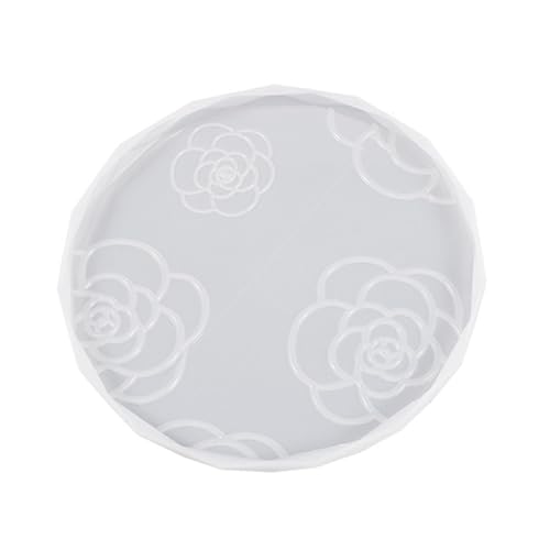 Rosenblume Silikonform Runde Rechteck Tablett Tasse Matte Epoxidharz Gussform Für Home Dekorationen Rosenblume Silikonform Runde Rechteck Tablett Tasse Matte Epoxidharz Gussform Für Home Dekorationen von KHZen