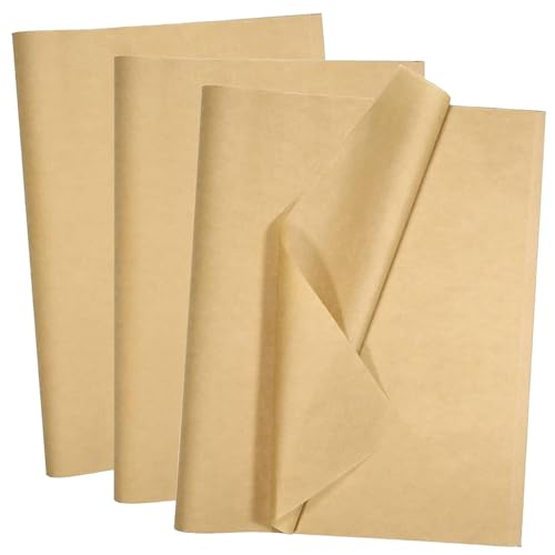 100 Blatt Seidenpapier Verpackungsmaterial, 50x35cm Kraft Seidenpapier, Packpapier, Packseide, Seidenpapier Verpackungsmaterial für DIY-Geschenkdekoration, Hochzeit Handwerk Dekor von KHstylehoo