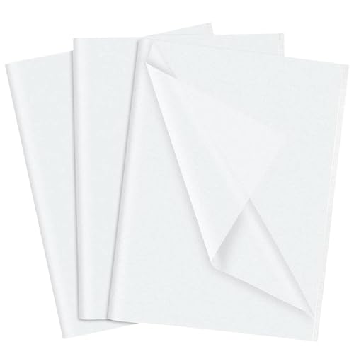 100 Blatt Seidenpapier Weiß, 50x35cm Weiß Seidenpapier Verpackungsmaterial, Weiß Transparentpapier Seidenpapier, Packpapier, Packseide, Seidenpapier Weiß Zum Verpacken, Hochzeit Handwerk Dekor von KHstylehoo