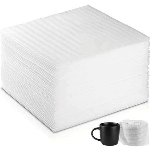 100 Stück Verpackungsmaterial Luftpolsterfolie, 30X30cm Umzug Luftpolsterfolie, Umzugskartons Bubble Wrap, Verpackungsfolie, Verpackungsmaterial Schaumfolie für Umzug Lagerung Umzugskartons von KHstylehoo