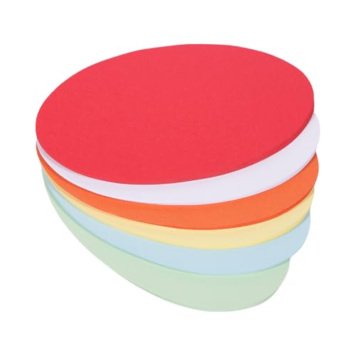 252 Stück Moderationskarten Oval, 6 Farben Moderationskoffer, 19 X 11 Cm Metaplankarten, Moderationskarten Set Bunt, für Büro Schule Präsentation Und Moderation von KHstylehoo