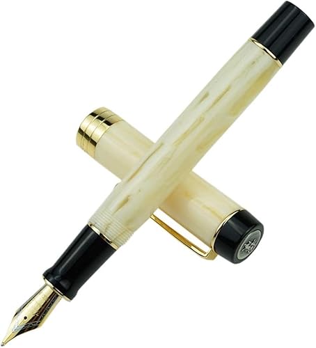 Füller Neuer Jinhao Centennial Resin Füllfederhalter 18KGP Medium mit Konverter Golden Clip Business Office Gift Pen von KIANSLA