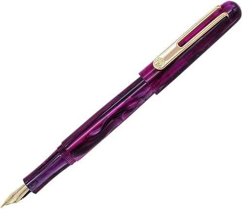 Füller Picasso PS975 Serie Acryl Zelluloid Füllfederhalter Aurora Iridium Fine Ink Pen Writing Gift Pen – Violett von KIANSLA
