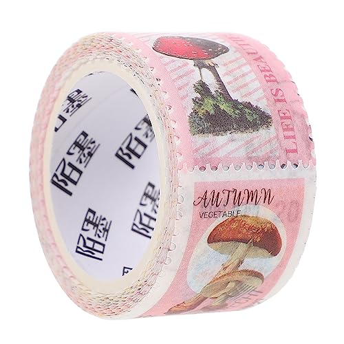 KICHOUSE 1 Rolle Stempel Und Washi Tape Vintage Washi Aufkleber Bastelaufkleber Vintage Scrapbooking Versiegelungsband Hochzeit Wasserflaschenetiketten Natur Botanisches Klebeband von KICHOUSE