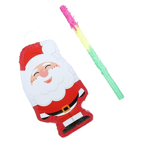 KICHOUSE 1 Satz Weihnachtspinata Für Kinder Weihnachtsdeko Gefüllte Pinata-requisite Weihnachtsmann Dekoration Weihnachtsmann-pinata-dekor Party-anhänger Weihnachtsmann-partyzubehör Papier von KICHOUSE