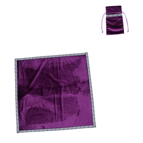 KICHOUSE 1 Set Tarot Tischdecke Wahrsagungstischdecke Tarot Tischdecke Wahrsagekarten Tischdecke Tarotkarten Taschen 12 Sternbilder Tischdecke Verziertes Zubehör Dicker von KICHOUSE