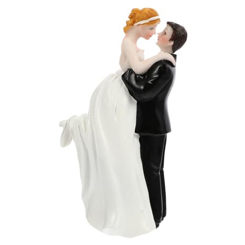 KICHOUSE 1 Stück Harz Hochzeitstorte Topper Party Kuchen Topper Miniture Dekoration Hochzeitstorte Figur von KICHOUSE