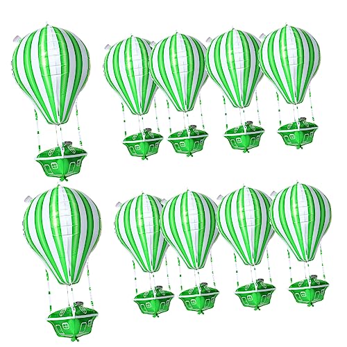 KICHOUSE 10 Stück Heißluftballon Alles zum Geburtstag Ballon Dekorationen Und Luftballons für Geburtstagsfeiern geburtstag luftballons dekoration Aluminiumfolie Green KICHOUSE 10 Stück Heißluftballon Alles zum Geburtstag Ballon Dekorationen Und Luftballons für Geburtstagsfeiern geburtstag luftballons dekoration Aluminiumfolie Green von KICHOUSE