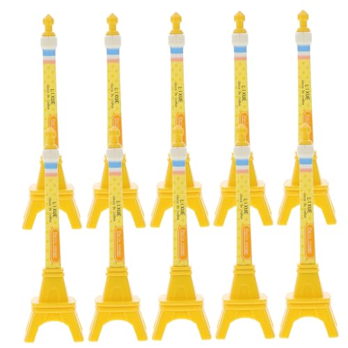 KICHOUSE 10 Stück Niedliche Kawaii Eiffelturm Kugelschreiber Für Schüler Schwarze Gel Tinte Niedliche Cartoon Stifte Für Kinder Schulbedarf Und Mädchen Zum Schreiben 07 Mm von KICHOUSE