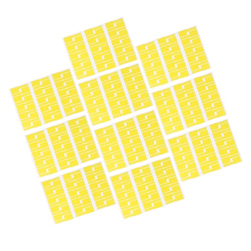 KICHOUSE 10St Identifikationsmarkierungen Ladekabel Aufkleber-Etiketten Kennzeichnung Kabelmarker Etikettenband Kabelaufkleber kabeletikett kabelbeschriftung stickbilder Kabelbinder Yellow von KICHOUSE