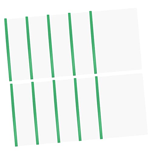 KICHOUSE 10St Schubladenordner klares Bindemittel Aktenordner mit Zugstange Projekt plastikordner unterlagen organizer Stangenklemmen für Büroordner a4 Stangenklemmen für Akten Green von KICHOUSE