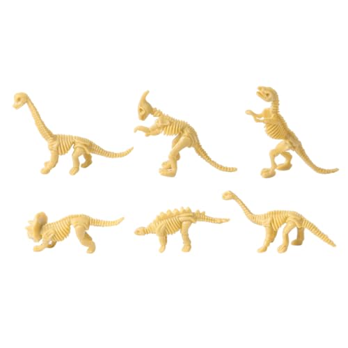 KICHOUSE 12 Sätze Dinosaurier fossiles Skelett Modell Puzzle-Spielzeug zum Zusammenbauen von Tieren Mini-Dinosaurier-Holzfigur 3D Modelle Dinosaurierspielzeug für Kinder von KICHOUSE