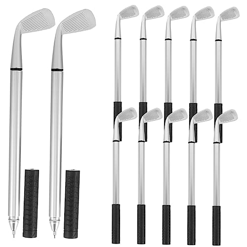 KICHOUSE 12St Golf-Kugelschreiber aus Metall Männer Stifte für Kollegen Mini Putter golfgeschenke golfzubehör flipchart stifte spielzeug studentische Auszeichnungen Stifte für pp von KICHOUSE