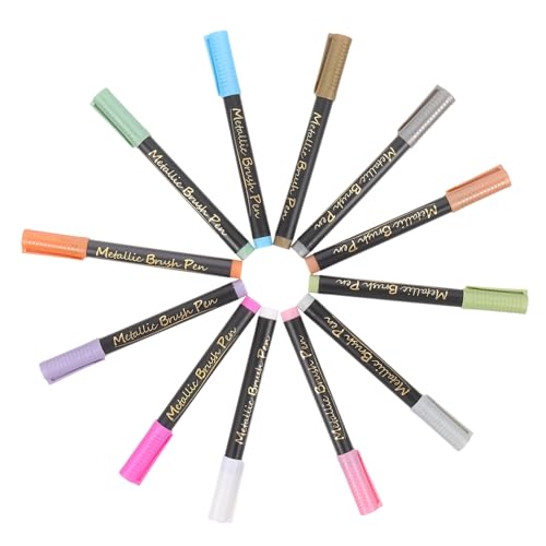 KICHOUSE 12Stücke Teiliges Soft Head Marker Stifte Wasserbasierte Farbmarkierungen Für Malvorlagen Zeichnungen Und Kreative Projekte Für Erwachsene Und Studenten KICHOUSE 12Stücke Teiliges Soft Head Marker Stifte Wasserbasierte Farbmarkierungen Für Malvorlagen Zeichnungen Und Kreative Projekte Für Erwachsene Und Studenten von KICHOUSE