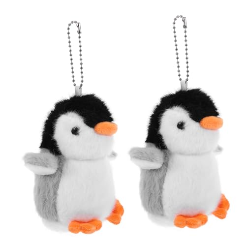 KICHOUSE 2 Stück Pinguin Puppenanhänger Pinguin Plüschtier Plüschtiere Plüschanhänger Schlüsselhalter Kleiner Plüsch Pinguin Schlüsselanhänger Kuscheltiere Pinguin Spielzeug von KICHOUSE