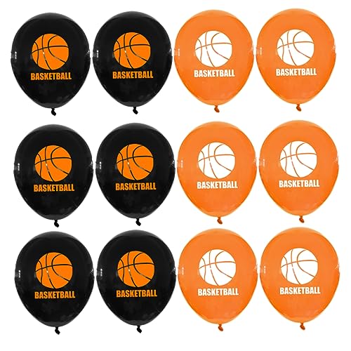 KICHOUSE 20 Stück Ballonanzug Orangefarbener Ballon Orangefarbene Ballons Basketball Party Orange Partyzubehör Gedenkballons Ballons Mit Basketball Thema Lustige Ballons von KICHOUSE