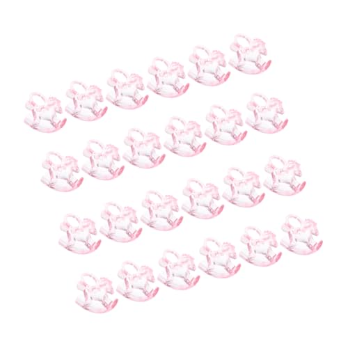 KICHOUSE 24st Schaukelpferd Tischdekoration Für Pferderennen Cupcake-topper, Kleine Figur Pferdeaufsätze Für Den Tisch Mini-einhornfiguren -schnuller Für Babyparty-spiele Acryl Rosa von KICHOUSE