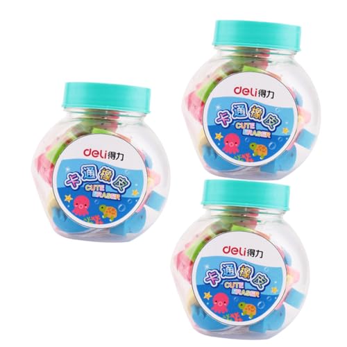 KICHOUSE 3 Mini-Radierer erasers for kinder radiergummi stift radiergummi schulsachen Radiergummi Tragbar schreibwaren Cartoon-Radiergummi kreativer Radiergummi schöner Radiergummi PVC von KICHOUSE