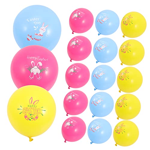 KICHOUSE Ostern Luftballons Cartoon Latex Ballons Für Osterfeier Dekoration Und Fotorequisiten Pink Und Ostern Ballon Deko Für Und Erwachsene von KICHOUSE