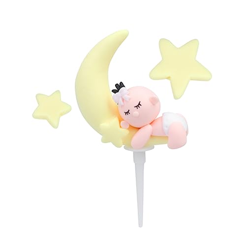 KICHOUSE 3st Kucheneinlage Karte Süße Tortenaufsätze Mädchen Geschenk Gelber Kuchen Cupcake-topper Für Die Babyparty Alles Zum Geburtstag Dekor Jungen Geschenke Niedlich Statuette Kind von KICHOUSE