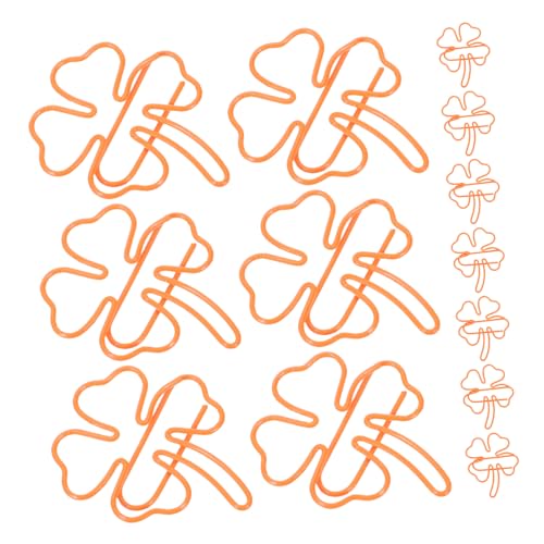 KICHOUSE 50 Stück Büroklammer Mit Vierblättrigem Kleeblatt Süßes Lesezeichen Süße Scrapbooking -clips Nettes Schreibtischzubehör Frühlingslesezeichen Schulbedarf Metall Orange KICHOUSE 50 Stück Büroklammer Mit Vierblättrigem Kleeblatt Süßes Lesezeichen Süße Scrapbooking -clips Nettes Schreibtischzubehör Frühlingslesezeichen Schulbedarf Metall Orange von KICHOUSE