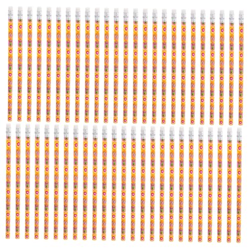 KICHOUSE 50 Stück Osterstifte Holzstift Mit Radiergummi Niedliche Tierstifte Für Schulbedarf Partygeschenke Osterkörbchenfüller Und Dekorationen von KICHOUSE