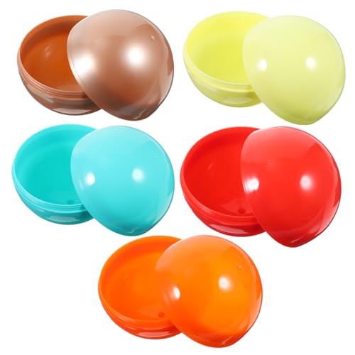 KICHOUSE 5St Offene Lotteriekugel Kaugummiautomat für kinder leere Kugelkapsel Lotterieball jucarii pentru copii hühner spielzeug befüllbare leere Kugeln leerer Ball für Party Plastik von KICHOUSE