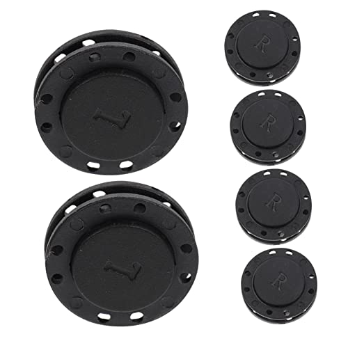 KICHOUSE 6 Paare Magnetische versteckte Schnalle Knöpfe nähen Magnetknöpfe für Kleidung Druckknöpfe für Kleidung vorhänge vorhang magneten Geldbeutelmagnet runde Druckknöpfe Nylon Black von KICHOUSE